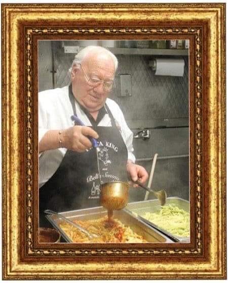 Arturo Luis Ibleto Pouring Sauce on Pasta